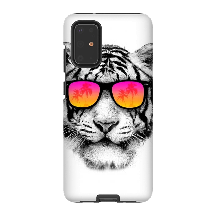Galaxy S20 Plus StrongFit The Coolest Tiger by Mitxel Gonzalez