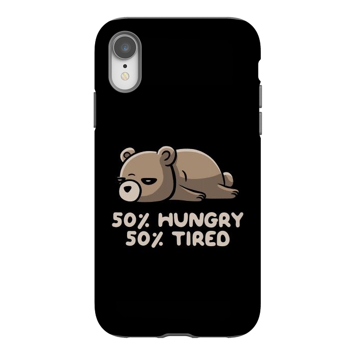 iPhone Xr StrongFit 50% Hungry 50% Tired  by eduely