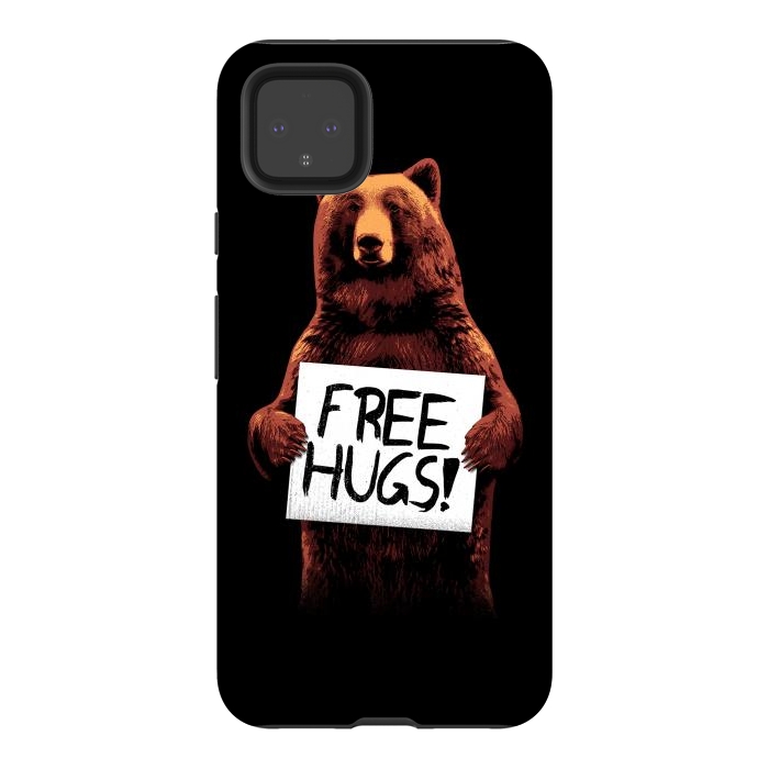 Pixel 4XL StrongFit Free Hugs by Mitxel Gonzalez