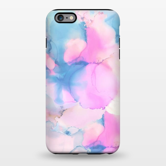 iPhone 6/6s plus StrongFit Pink blue watercolor abstract painting by Oana 