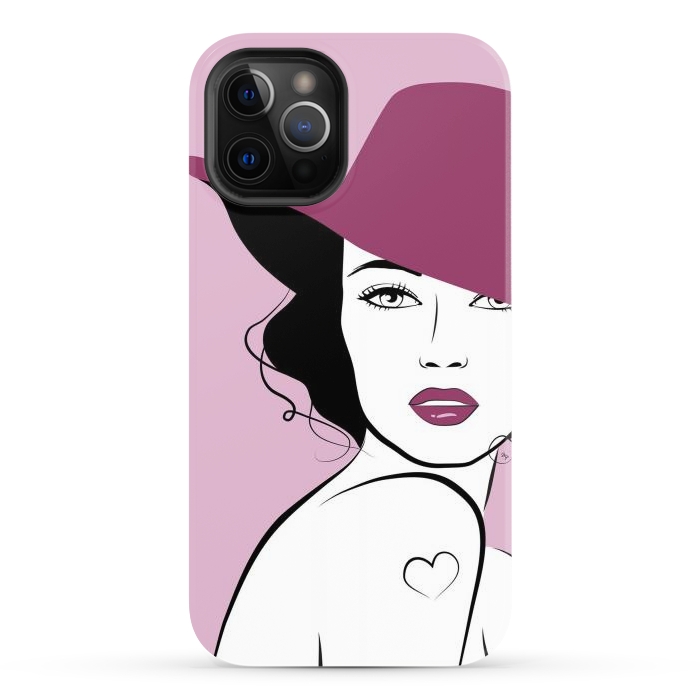 iPhone 12 Pro Max StrongFit Woman in a hat by Martina