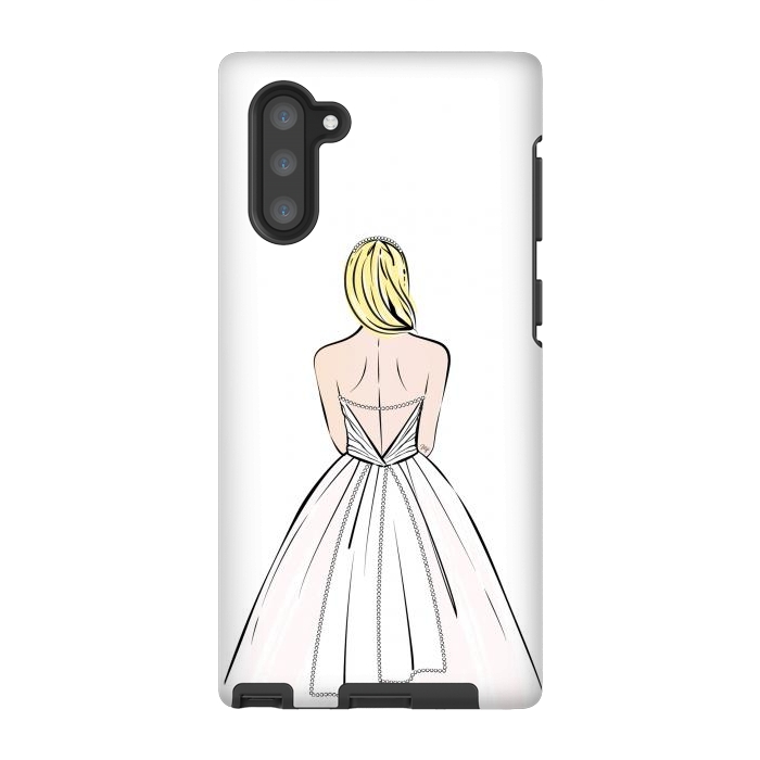 Galaxy Note 10 StrongFit Elegant bride illustration by Martina