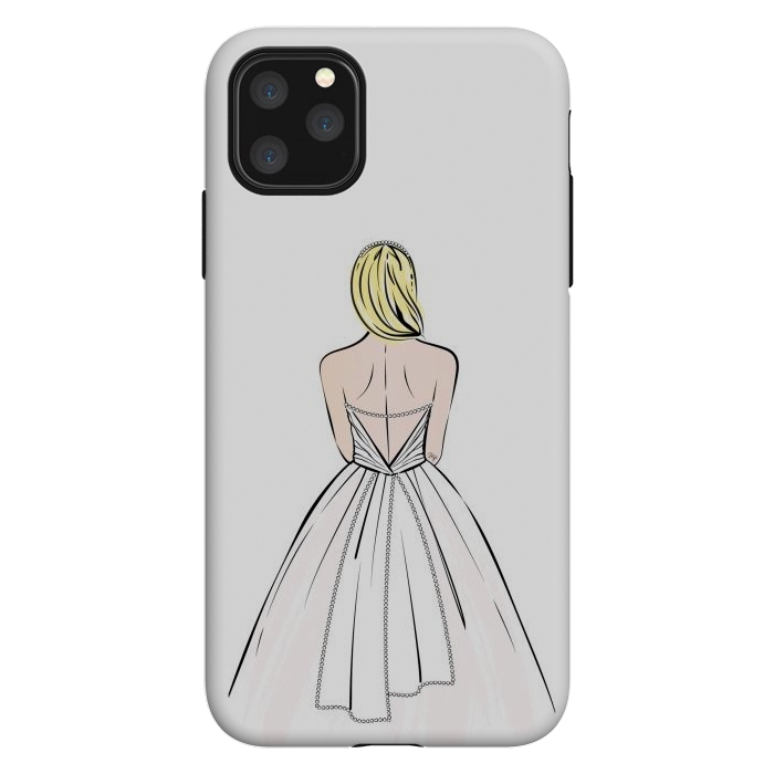 iPhone 11 Pro Max StrongFit Elegant bride illustration by Martina