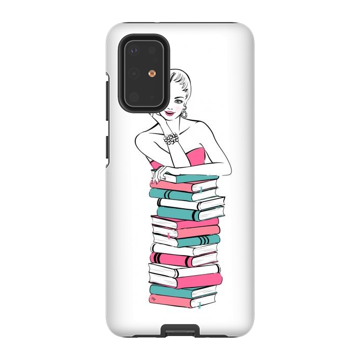 Galaxy S20 Plus StrongFit Lady Bookworm by Martina