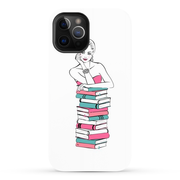 iPhone 12 Pro Max StrongFit Lady Bookworm by Martina