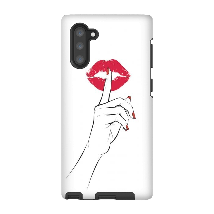 Galaxy Note 10 StrongFit Red Lips Secret by Martina