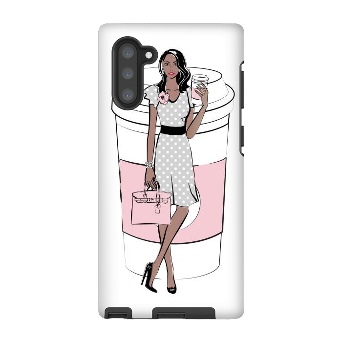 Galaxy Note 10 StrongFit Coffee Boss Babe Woman by Martina