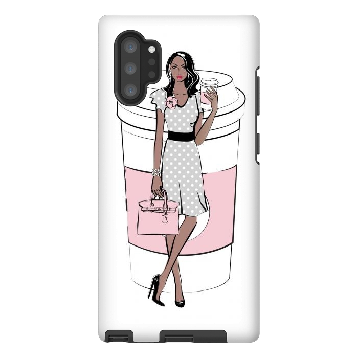 Galaxy Note 10 plus StrongFit Coffee Boss Babe Woman by Martina