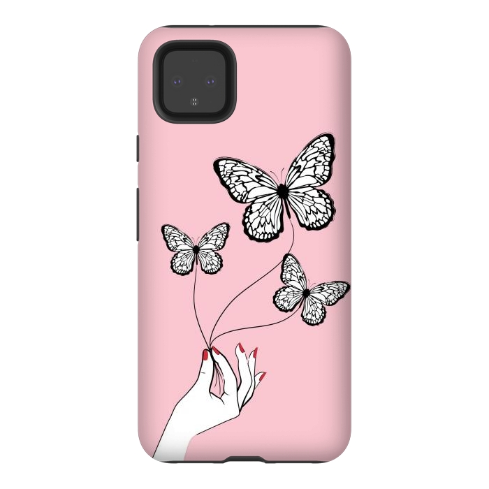 Pixel 4XL StrongFit Butterfly Game by Martina