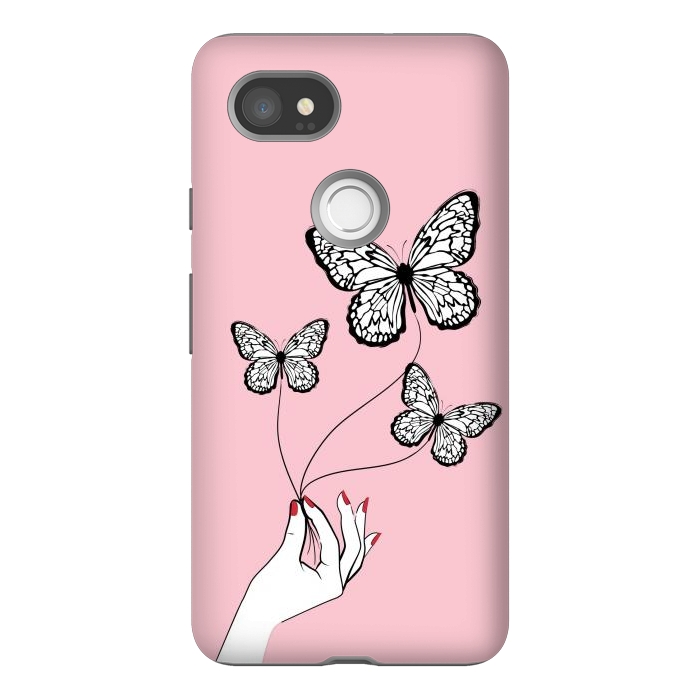 Pixel 2XL StrongFit Butterfly Game by Martina
