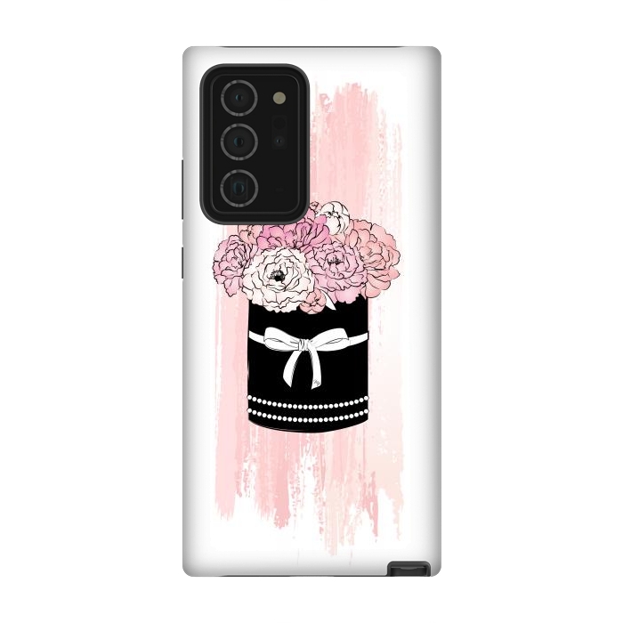Galaxy Note 20 Ultra StrongFit Flower Box with pink Peonies by Martina