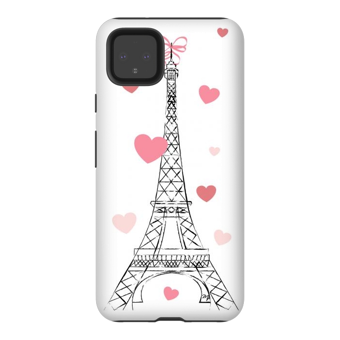Pixel 4XL StrongFit Paris Love by Martina