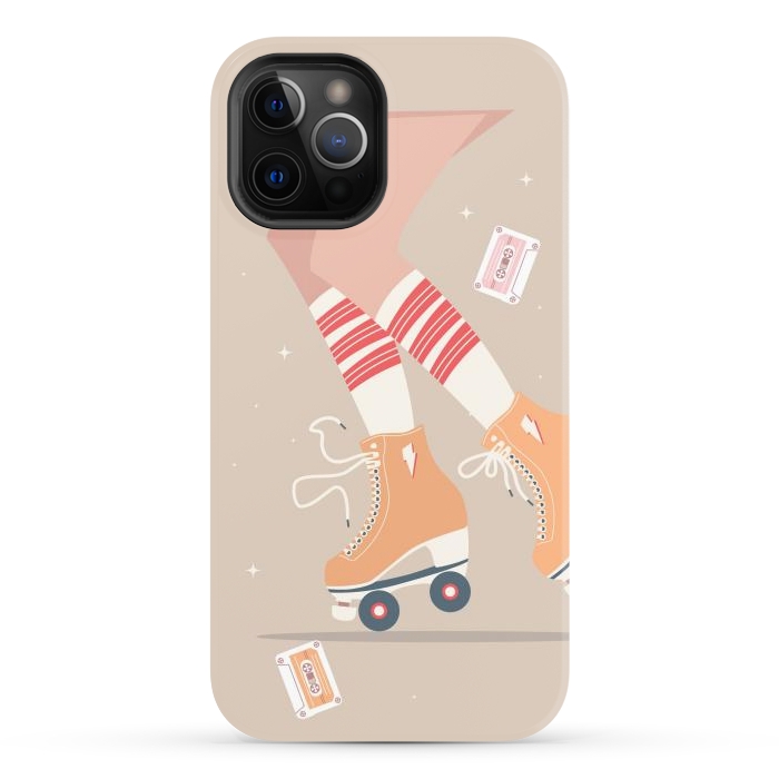 iPhone 12 Pro Max StrongFit Roller skates 04 by Jelena Obradovic
