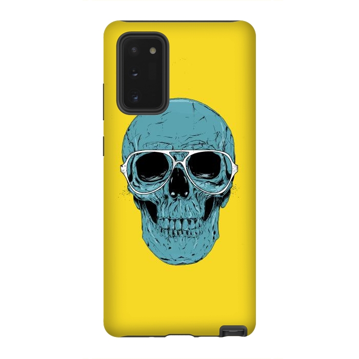 Galaxy Note 20 StrongFit Blue skull by Balazs Solti
