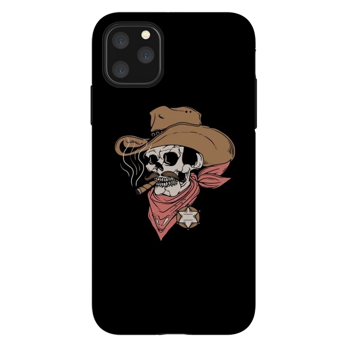 iPhone 11 Pro Max StrongFit Skull Sheriff by Afif Quilimo