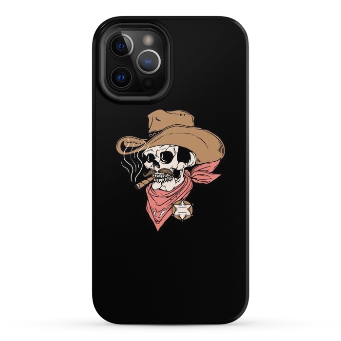 iPhone 12 Pro Max StrongFit Skull Sheriff by Afif Quilimo