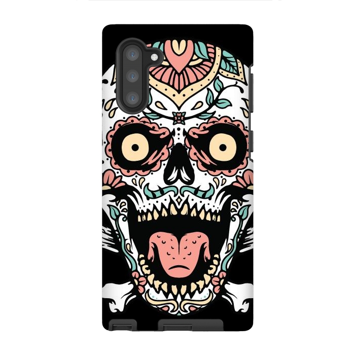 Galaxy Note 10 StrongFit Mexican Skull 1 by Afif Quilimo