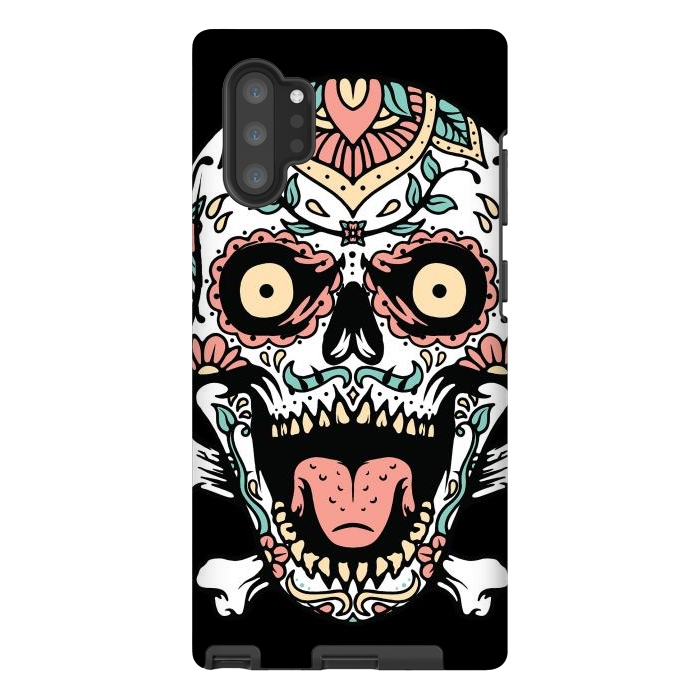 Galaxy Note 10 plus StrongFit Mexican Skull 1 by Afif Quilimo