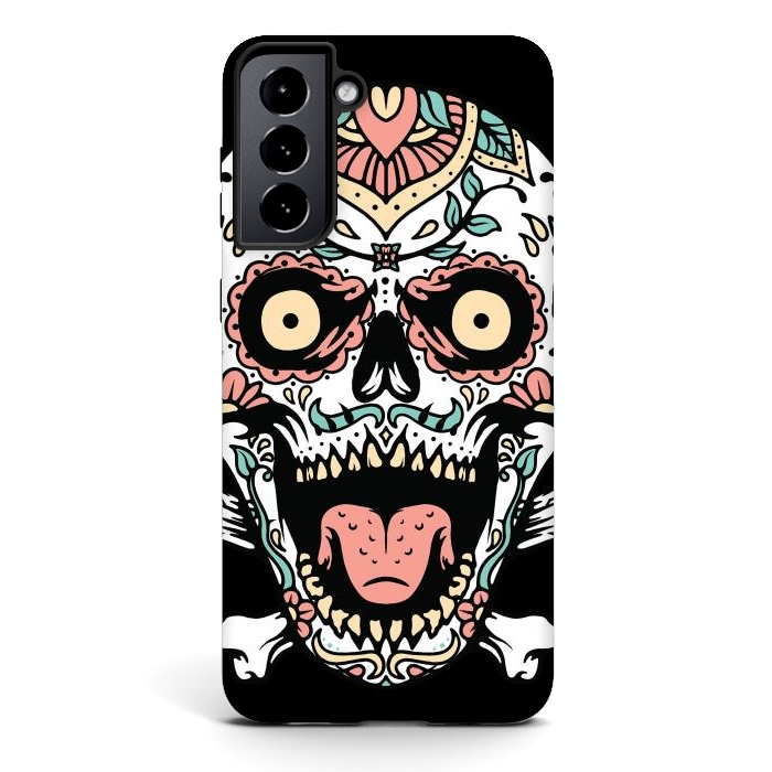 Galaxy S21 StrongFit Mexican Skull 1 by Afif Quilimo