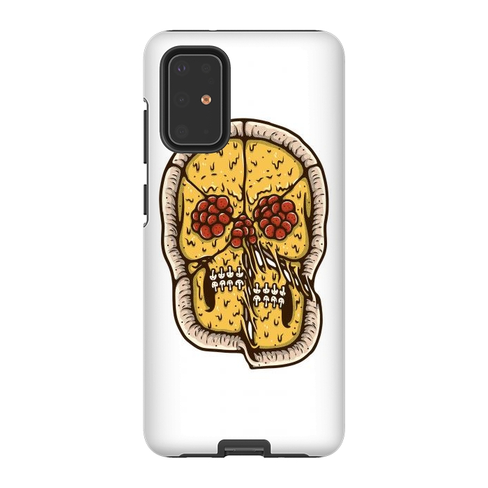 Galaxy S20 Plus StrongFit pizza Skull by Afif Quilimo