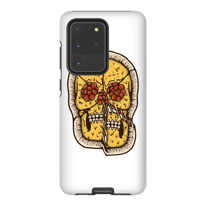 Galaxy S20 Ultra StrongFit pizza Skull by Afif Quilimo