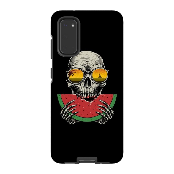 Galaxy S20 StrongFit Watermelon Skull by Afif Quilimo