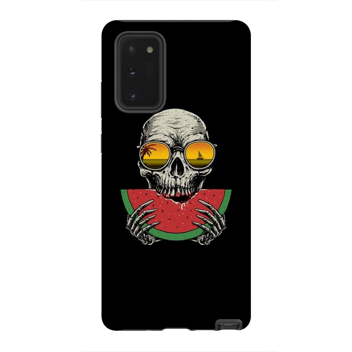 Galaxy Note 20 StrongFit Watermelon Skull by Afif Quilimo