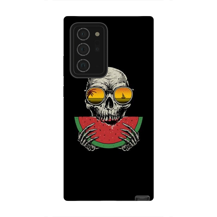 Galaxy Note 20 Ultra StrongFit Watermelon Skull by Afif Quilimo