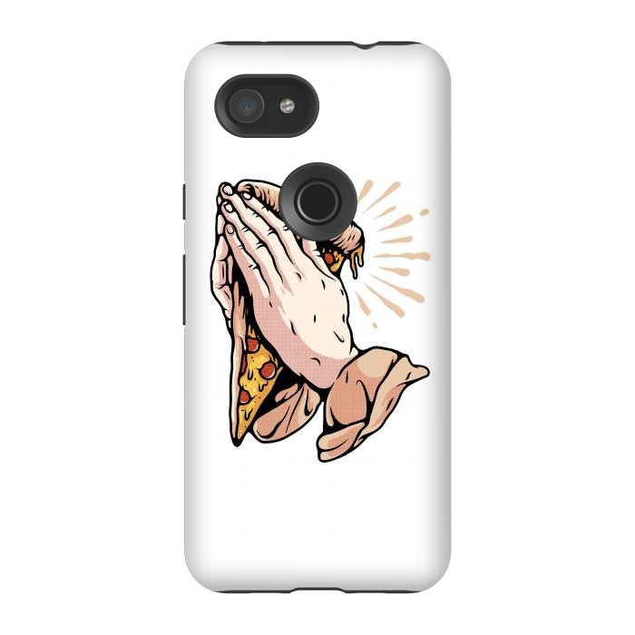 Pixel 3A StrongFit Pray for Pizza by Afif Quilimo