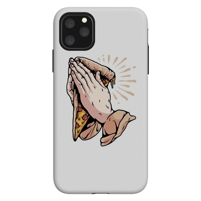 iPhone 11 Pro Max StrongFit Pray for Pizza by Afif Quilimo