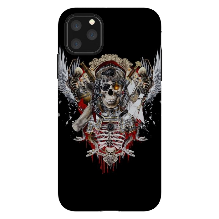 iPhone 11 Pro Max StrongFit Pirate Skull by Riza Peker