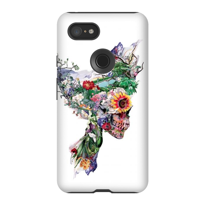 Pixel 3XL StrongFit Nature Skull II by Riza Peker