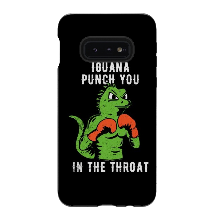 Galaxy S10e StrongFit Iguana Punch You by eduely
