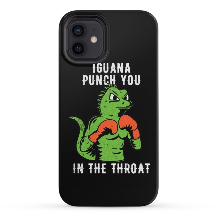 iPhone 12 mini StrongFit Iguana Punch You by eduely