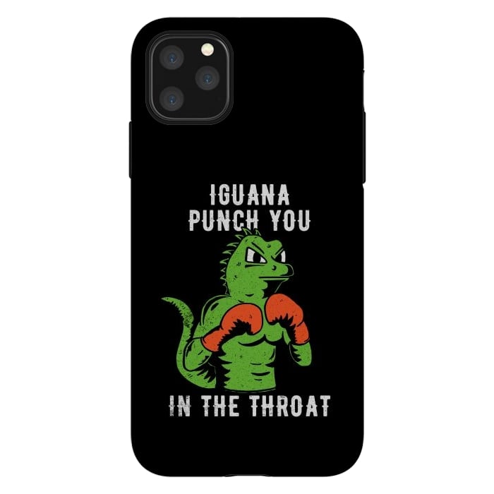 iPhone 11 Pro Max StrongFit Iguana Punch You by eduely