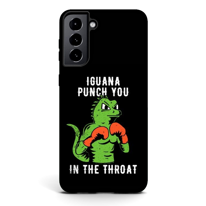Galaxy S21 StrongFit Iguana Punch You by eduely