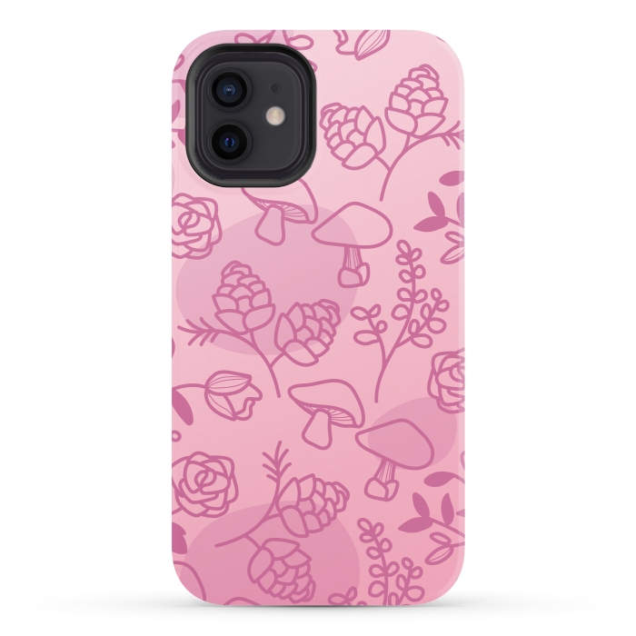 iPhone 12 StrongFit Flores Rosa by daivos