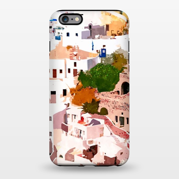 iPhone 6/6s plus StrongFit Travel Far Enough, You Meet Yourself Illustration, Spain Citiscape Architecture Painting, Buildings by Uma Prabhakar Gokhale