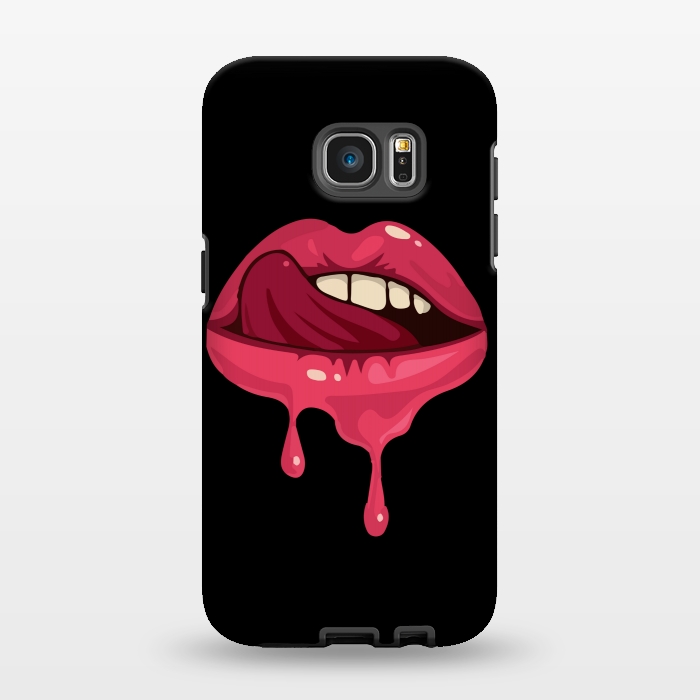 Galaxy S7 EDGE StrongFit crazy lips 2 by MALLIKA