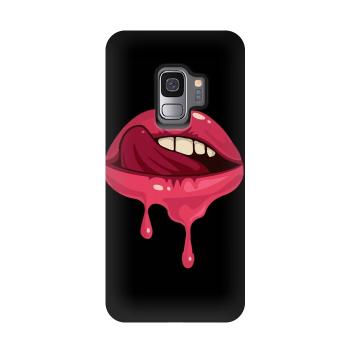 Galaxy S9 StrongFit crazy lips 2 by MALLIKA