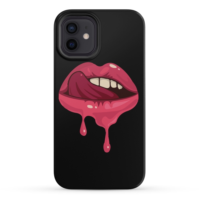 iPhone 12 mini StrongFit crazy lips 2 by MALLIKA