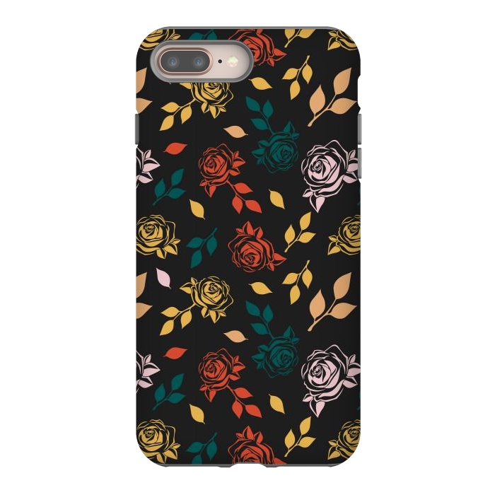 iPhone 7 plus StrongFit Rose Floral by TMSarts