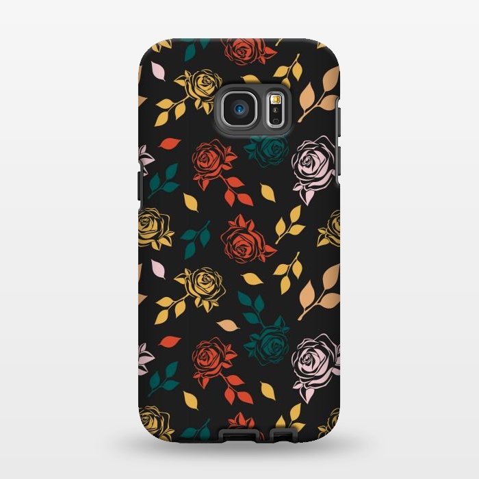 Galaxy S7 EDGE StrongFit Rose Floral by TMSarts