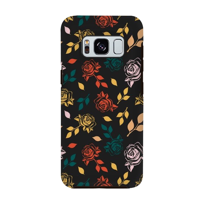 Galaxy S8 StrongFit Rose Floral by TMSarts