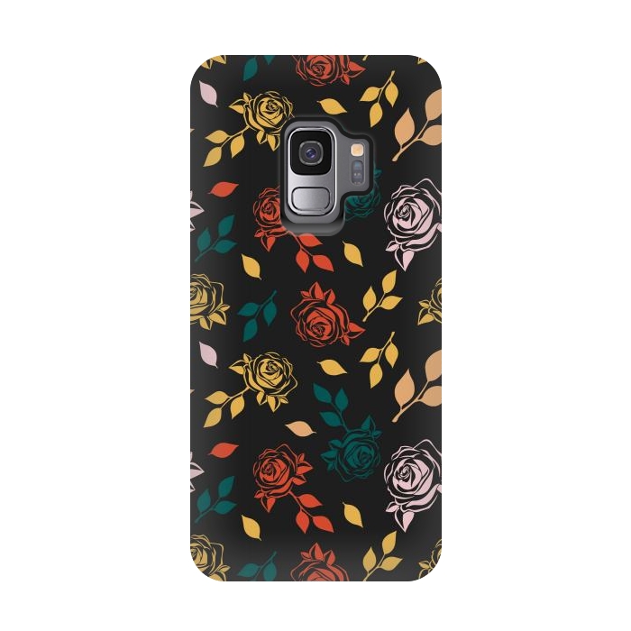 Galaxy S9 StrongFit Rose Floral by TMSarts