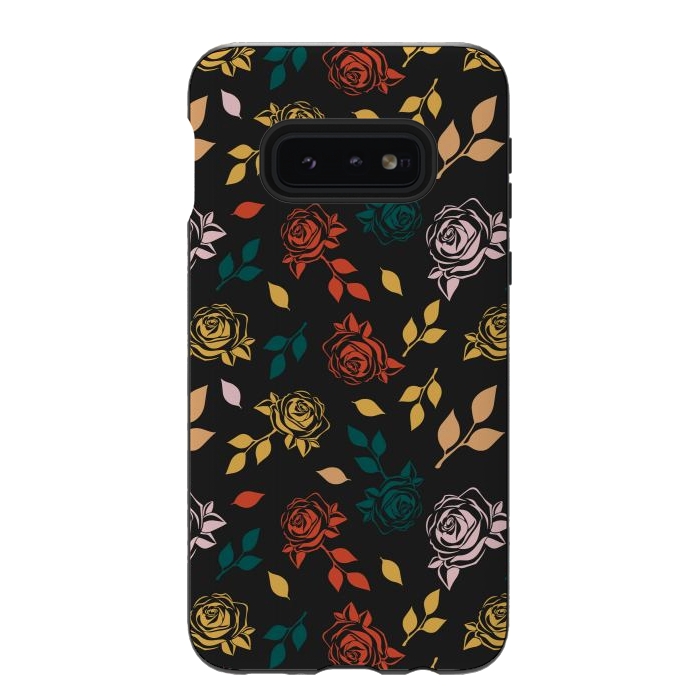 Galaxy S10e StrongFit Rose Floral by TMSarts
