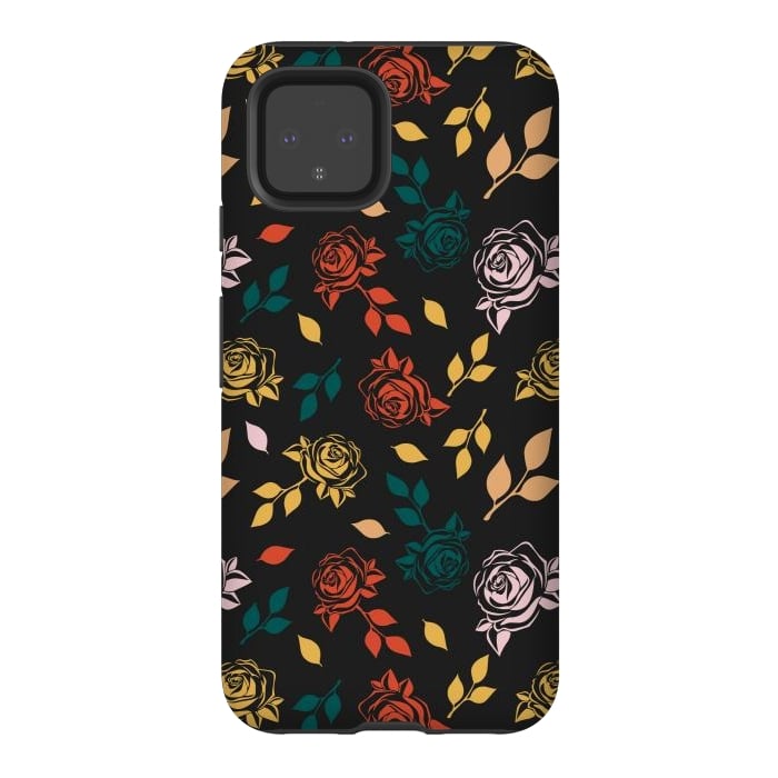 Pixel 4 StrongFit Rose Floral by TMSarts