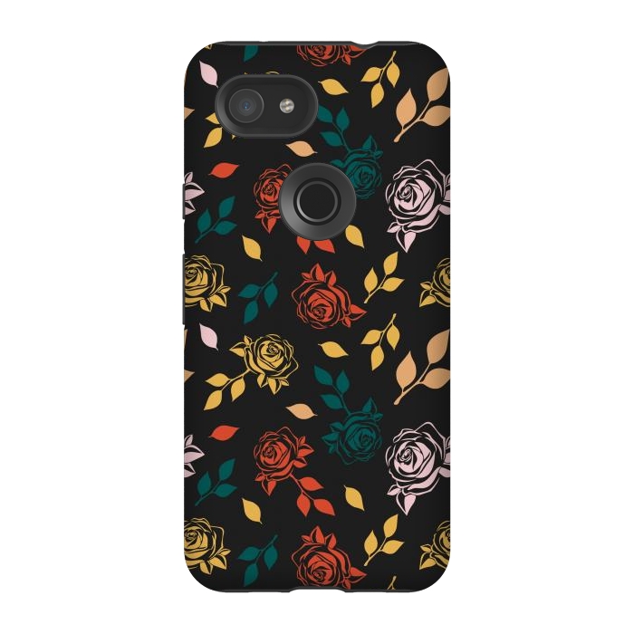 Pixel 3A StrongFit Rose Floral by TMSarts
