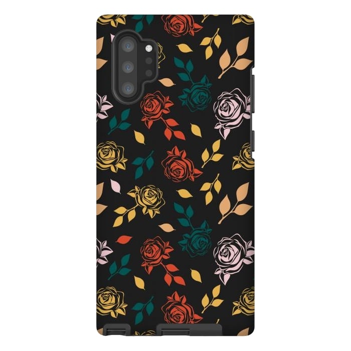 Galaxy Note 10 plus StrongFit Rose Floral by TMSarts