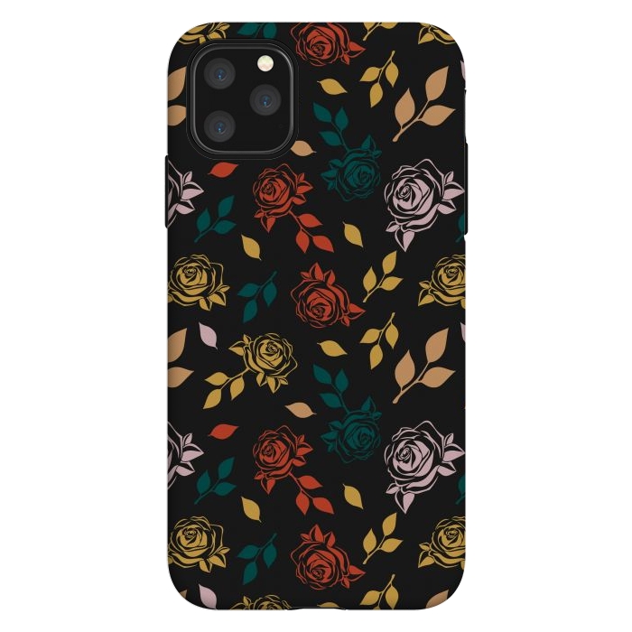 iPhone 11 Pro Max StrongFit Rose Floral by TMSarts
